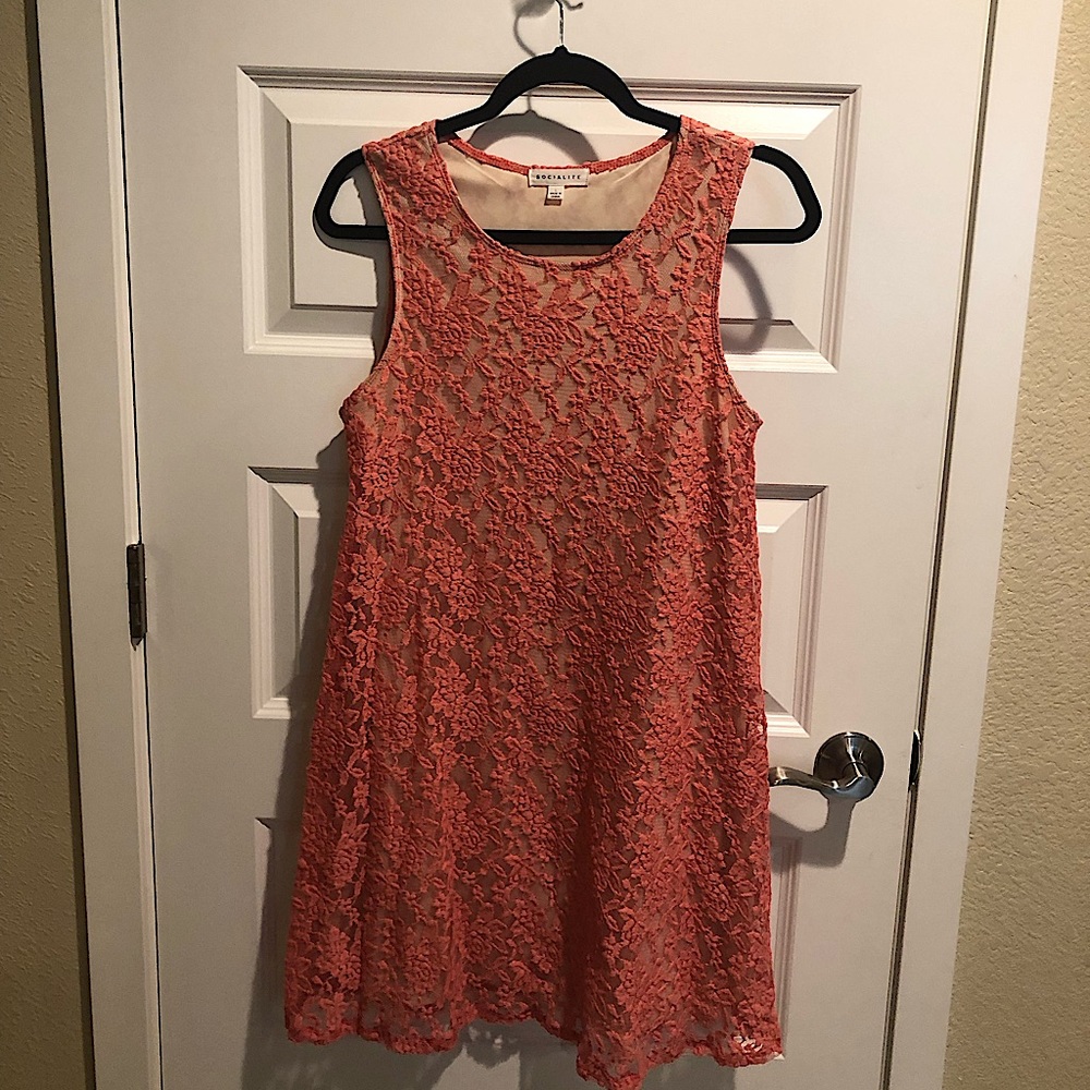 Pink Lacey dress